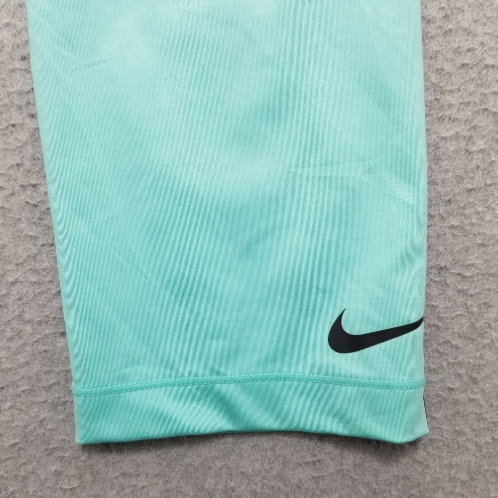 Nike Pro Sweatpants Womens Medium Green Elastic Dri Fit Cyan - Picture 2 of 10